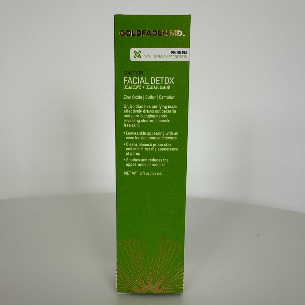 GOLDFADEN MD FACIAL DETOX Clarify + Clear Mask (NWT)